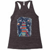 reading rocket ship Racerback Tank