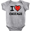 i love chicago Baby Onesie
