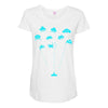space invaders Maternity Scoop Neck T-shirt