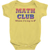 math club hippie hipster Baby Onesie