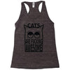 cats are fucking awesome Racerback Tank