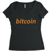 bitcoin Women's Triblend Scoop T-shirt