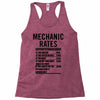 mechanic labour rates Racerback Tank