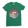 sea wawe Ladies Fitted T-Shirt