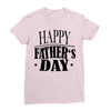 happy father day greeting Ladies Fitted T-Shirt