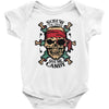 pirate zombie skull Baby Bodysuit