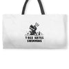 trex hates swimming Weekender Totes