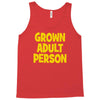 grown adult person Tank Top