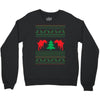 ugly sweater dinosour Crewneck Sweatshirt