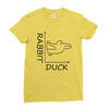rabbit duck Ladies Fitted T-Shirt
