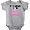 playing for breast cancer Baby Bodysuit