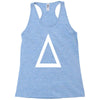 prism a triangle design graphic baseball jersey Racerback Tank
