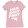 han shot first Ladies Fitted T-Shirt