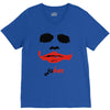 visage joker yeux ferm&eacute;s V-Neck Tee