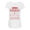 merry x mas you filthy animal Maternity Scoop Neck T-shirt