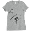 troye sivan signature Ladies Fitted T-Shirt