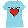 get a life Ladies Fitted T-Shirt