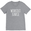 workout junkie V-Neck Tee