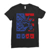 usa 2 Ladies Fitted T-Shirt