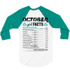 October Girl Facts Libra 3/4 Sleeve Shirt