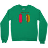 what up dog ketchup hot dog Crewneck Sweatshirt