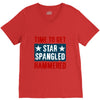 star spangled hammered V-Neck Tee