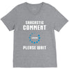 sarcastic comment loading V-Neck Tee