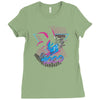 over 9000 80's Ladies Fitted T-Shirt