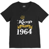 kings are born in 1964 V-Neck Tee
