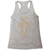 the dress is a lie Racerback Tank