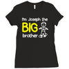 personalised i'm the big brother Ladies Fitted T-Shirt