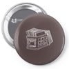 crate of records Pin-back button