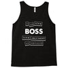 argument invalid boss Tank Top