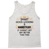 Smart Good Looking Hairstylist Doesnt Get Better Than Tank Top