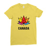 Canada Leaf LGBT Ladies Fitted T-Shirt