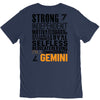 Strong Independent Motivated Gemini V-Neck Tee