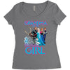 grandma of the birthday girl Women's Triblend Scoop T-shirt