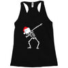 skeleton dabbing christmas Racerback Tank