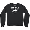 ugly moose funny animal present tee new Crewneck Sweatshirt