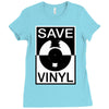 save the vinyl Ladies Fitted T-Shirt