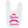 queens are born in september Baby Bibs