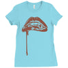 vampire lips Ladies Fitted T-Shirt