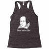 prose before hos  funny william shakespeare joke comedy rude Racerback Tank