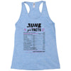 June Girl Facts Cancer Racerback Tank