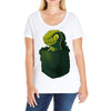 pocket raptor Ladies Curvy T-Shirt