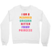 i am a mermaid unicorn kitten fairy princess Crewneck Sweatshirt