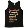 fall helvetica Tank Top