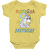 unicorns are born in january cute unicorn Baby Bodysuit