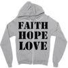 faith hope love Zipper Hoodie