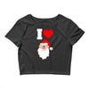 i love santa noel Crop Top